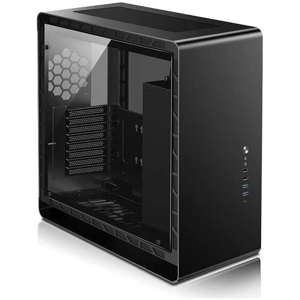 Jonsbo Carcasa UMX6S E-ATX Midi-Tower Tempered Glass Negru