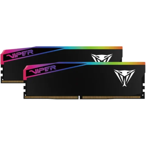 Patriot Memorie DDR5 – 32GB – 6000 – CL – 28 (2x 16 GB) Dual Kit (black, VEUR532G6028K, Viper Elite 5 Ultra RGB, INTEL XMP, AMD EXPO)