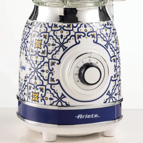 Ariete Blender Capri stand mixer, white/multicolored glass beaker, 1000 watts, 1.5 liters