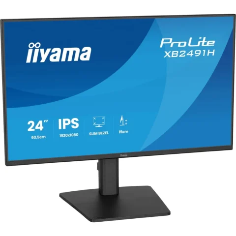 Iiyama Monitor 23.8inch ULTRA THIN IPS PANEL 1920X1080 Negru