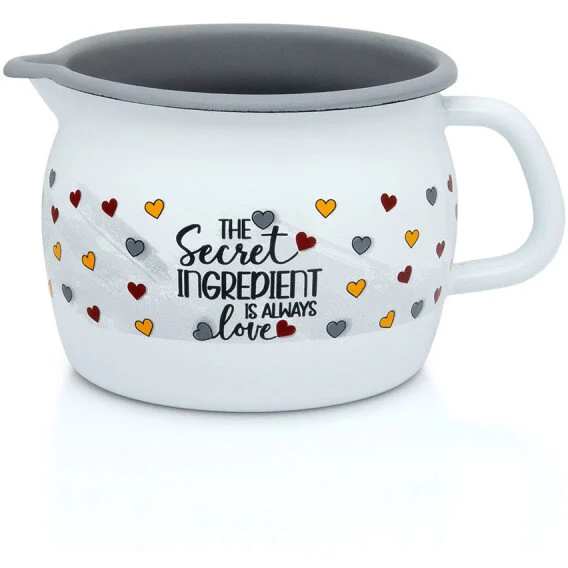 Metalac Cana cu Cioc Secret Ingredient Email 1.3L Diametru 12CM Alb