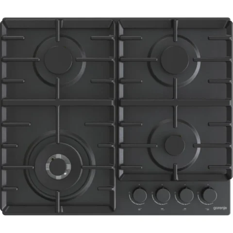 Gorenje Plita Incorporabila GW642AB Gaz 4 Arzatoare Wok Negru