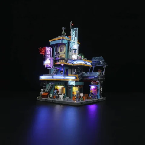 Lumibricks Jucarie Cyberpunk Neoncity – Apartment, construction toy