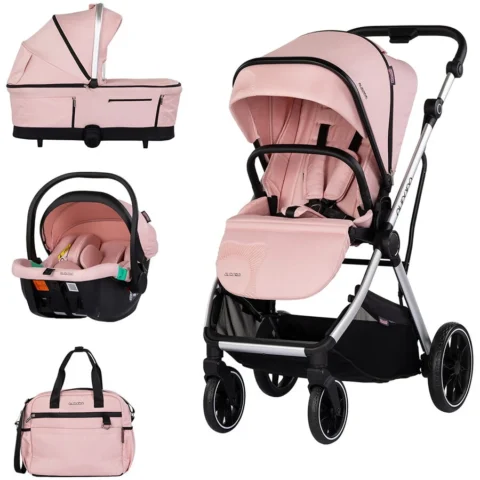 Chipolino Carucior Aurora 3 in 1 Powder Pink