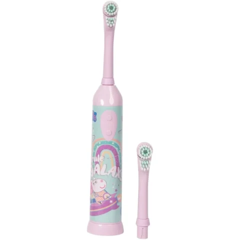 PEPPA PIG Periuta Electrica Cu Baterii Cap De Rezerva Roz