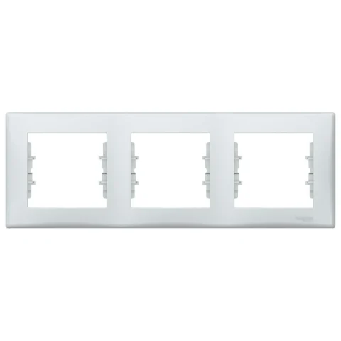Rama tripla orizontala Schneider Sedna SDN5800533, gri