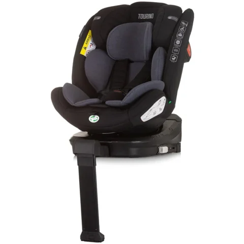 Chipolino Scaun Auto Copii Tourino I-Size 40-150CM cu Sistem Isofix 0 – 12 Ani Maxim 36KG Obsidian