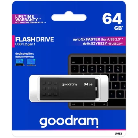 Goodram Memorie USB UME3 64GB USB 2.0 Black