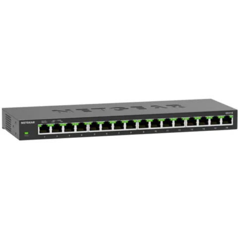 NetGear Accesoriu server GS316-300EUS, switch black NetGear Accesoriu server GS316-300EUS, switch black