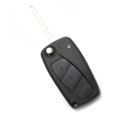 Carguard Carcasa pentru Cheie Fiat Tip Briceag cu 2 Butoane Negru