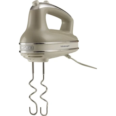 Ariete Mixer de Mana Vintage 1548CR cu 5 Viteze si Functie Turbo 450W Bej
