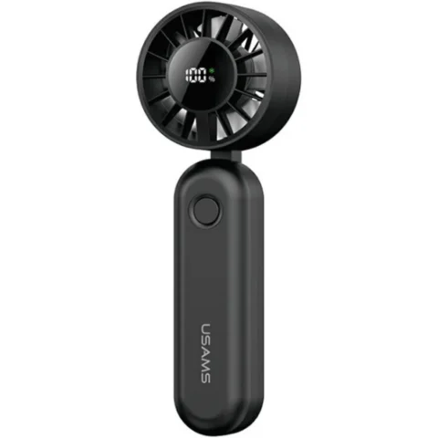 Usams Ventilator de camera ZB352 Mini, 3W, 1200 mAh, 5 viteze, USB-C, Negru Usams Ventilator de camera ZB352 Mini, 3W, 1200 mAh, 5 viteze, USB-C, Negru