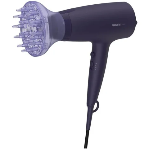 Philips Uscator de Par BHD360/20 Putere 2100W 3 Trepte Temperatura 2 Viteze Functie Ionica Thermo Protect Albastru