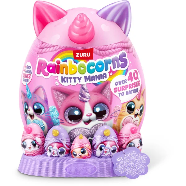 Zuru Jucarie Plus Rainbocorns Eggzania Kitty Mania Model Aleatoriu 1 Bucata Varsta +3 Ani Multicolor