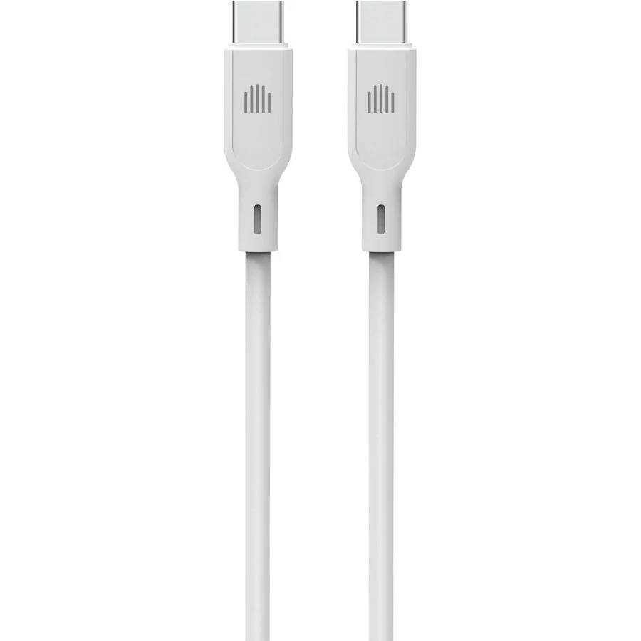 Dviced Cablu de Date USB-C la USB-C Silicon 1.25m Alb