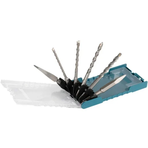 Makita chisel and hammer drill set SDS-plus, 6 pieces, chisel & drill set