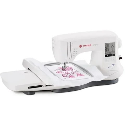 Singer Masina de Cusut si Brodat Legacy SE300 250 Cusaturi 200 Modele de Broderie Alb