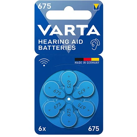 Varta BATERII AUDITIVE 675 BLISTER 6