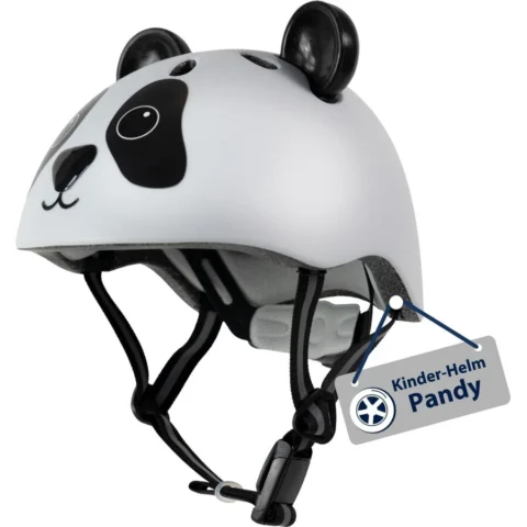 Hudora Jucarie children’s helmet Pandy white/black, size 48-52