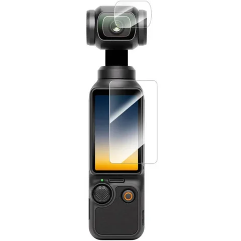 Telesin Accesoriu Camera Video Actiune pentru camera video sport DJI Osmo Pocket 3, Sticla securizata, Transparent