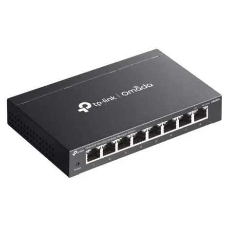 TP-Link Switch 8P Gigabit Easy Managed Fara PoE Negru