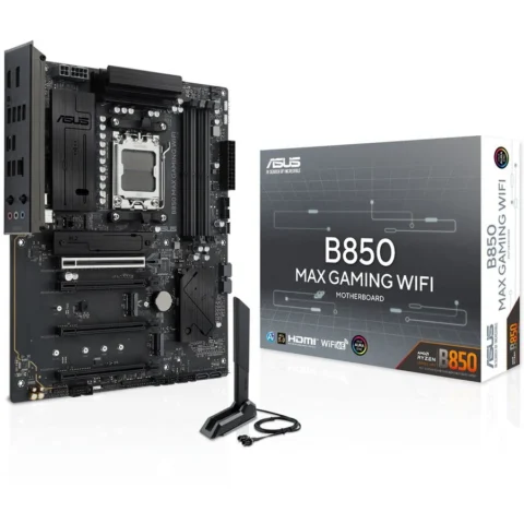 ASUS Placa de Baza MAX GAMING WIFI AMD B850 Socket AM5 ATX