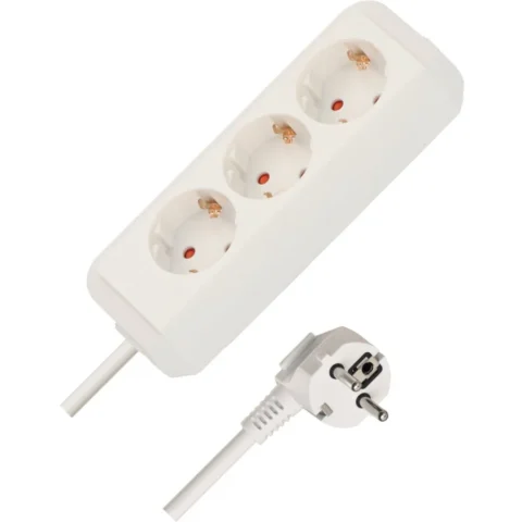 Brennenstuhl Eco-Line 3-way power strip (white, 5 meter cable)