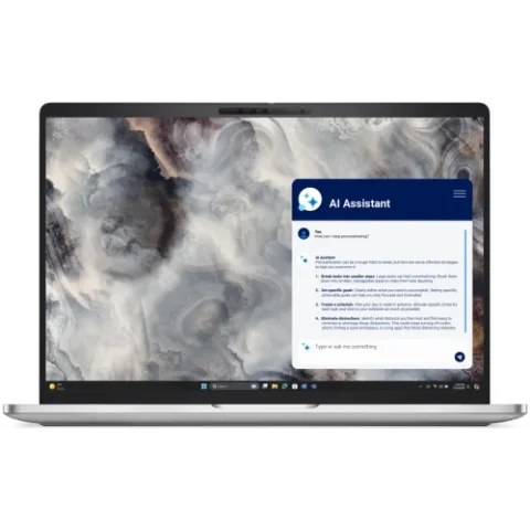 Dell Laptop Pro 16 Plus FHD+ 16 inch Intel Core Ultra 5 -235U 16GB 512GB SSD Windows 11 Pro Platinum Silver