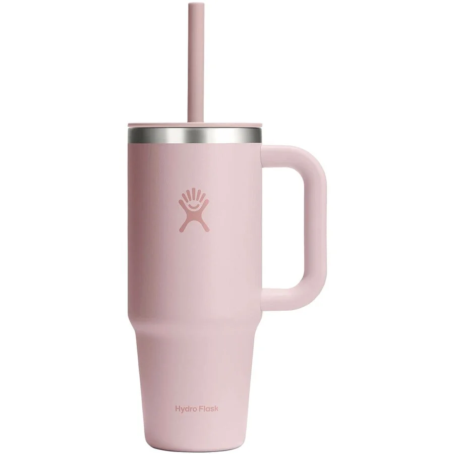Hydro Flask Pahar Termos cu Pai si Maner All Around Travel TT24PSC678 Inox 710ML Trillium Roz