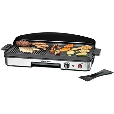 Rommelsbacher Gratar electric table grill BBQ 2003 (black / stainless steel, 1,900 watts)