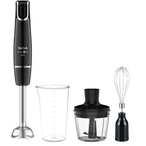 Tefal Mixer Vertical InfinyForce 3in1 HB943838 Recipient 0.8L Mini Tocator Putere 1000W Negru