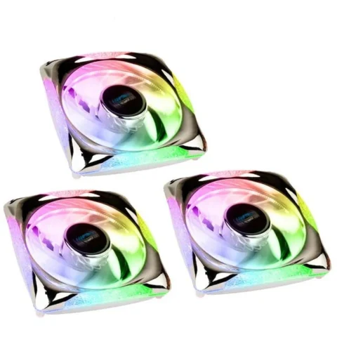 LAMPTRON Ventilator PLUTO+ ARGB PWM 3er Negru
