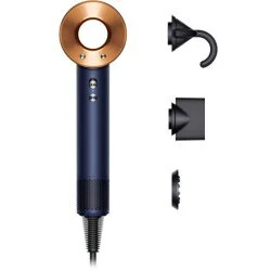 Dyson Uscator de Par Supersonic hair dryer Straight+Wavy (night blue/copper, 1,600 watts)
