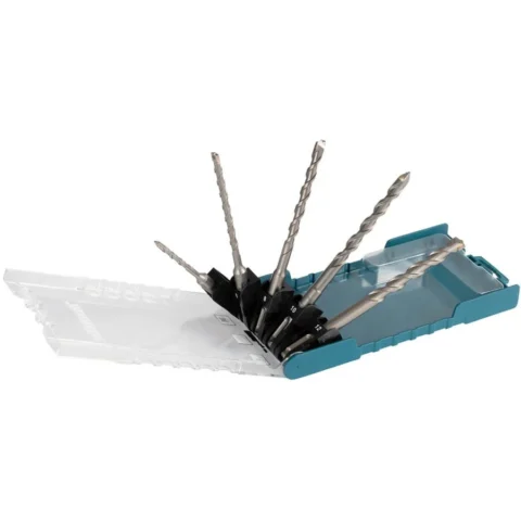 Makita hammer drill set SDS-plus, 5 pieces (Ř 5 / 6 / 8 / 10 / 12mm, working length 50mm / 100mm)