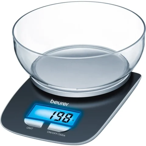 Beurer Cantar de bucatarie kitchen scale KS 25 (black, with weighing bowl)