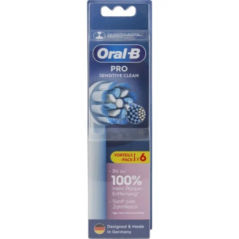 Oral-B Pro Sensitive Clean brush heads 6-pack (white)
