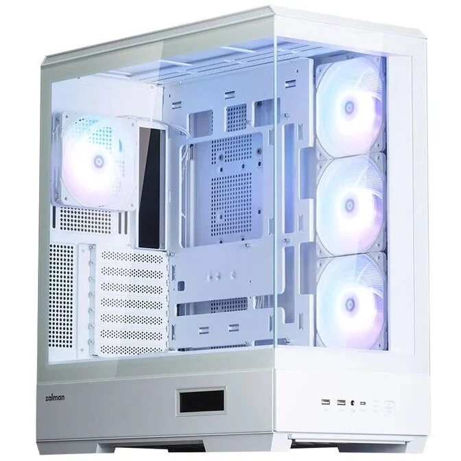 Zalman Carcasa PC Midi-Tower ATX RGB Tempered Glass Alb