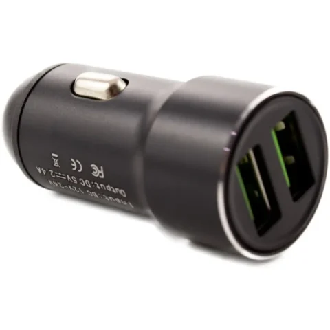Carguard Incarcator Auto USB – 2400 mA Carcasa Metalica Negru