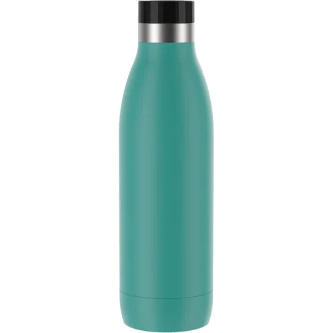 Emsa Bludrop Color insulated drinking bottle 0.7 liters, thermos bottle (petrol, stainless steel)