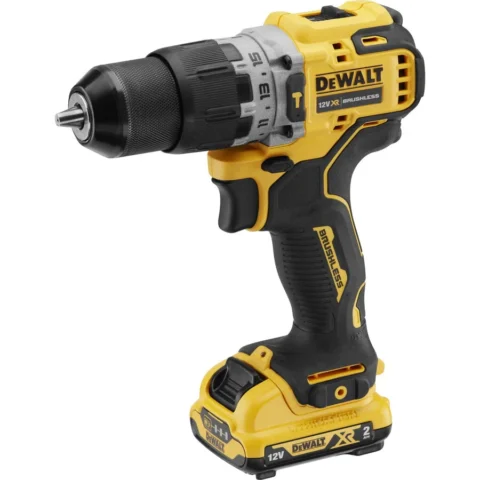 DeWALT Masina de gaurit Cordless Impact Drill Driver DCD706D2, 12 Volt yellow/black, 2x Li-Ion XR batteries 2Ah, in T STAK box