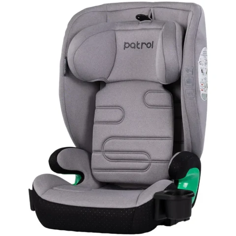 Chipolino Scaun Auto Copii Patrol I-Size 100-150CM cu Sistem Isofix 4 – 12 Ani Gri