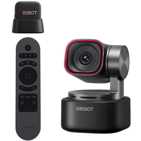 Obsbot Camera web Tiny 3 USB 50MP Black + Telecomanda + Microfon