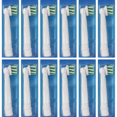 Oral-B Pro CrossAction brush heads 12 pieces white, frustration-free packaging
