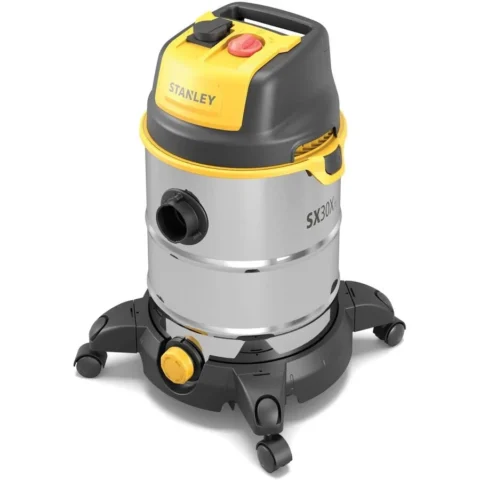 Stanley Aspirator SXVC30XTDE Umed/Uscat 73.6db 1600W Otel Inoxidabil Galben
