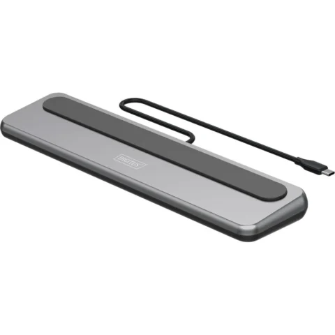 Digitus Docking Station DA-70919 12 Porturi Interfata USB-C Maxim 8K Gri/Negru