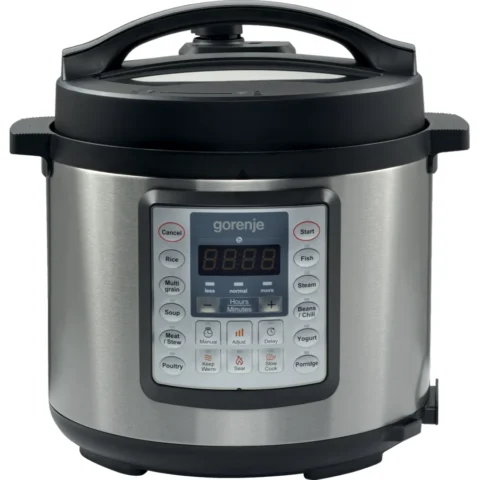 Gorenje Multicooker MC6MBK Capacitate 6L 15 Programe Putere 1000W Negru/Argintiu