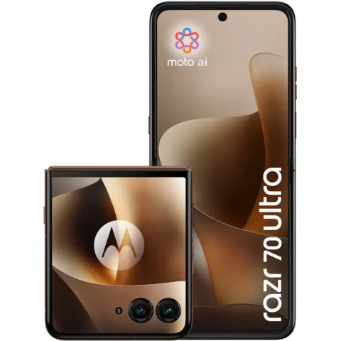 Motorola Telefon mobil Razr 70 Ultra 512GB 16GB RAM Dual Sim 5G Cocoa