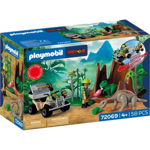 PLAYMOBIL Set de Constructie Dinozauri Ascunzatoare de dinozauri 58 piese +4 ani