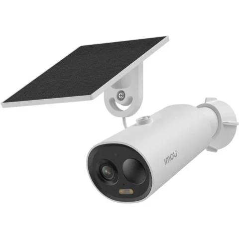 IMOU Camera supraveghere Cell 3C AIO cu panou solar, Exterior, 5MP, 2304×1296, Smart Detection, Smart Tracking, Night Vision, IP66, WiFi, USB-C, Alb