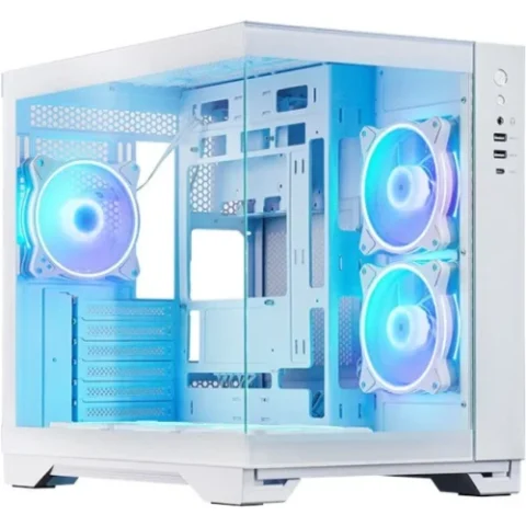 Chieftec Carcasa GM-30W-TG-OP Visio Alb